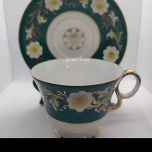 Vintage Shafford Footed Tea Cup and Saucer